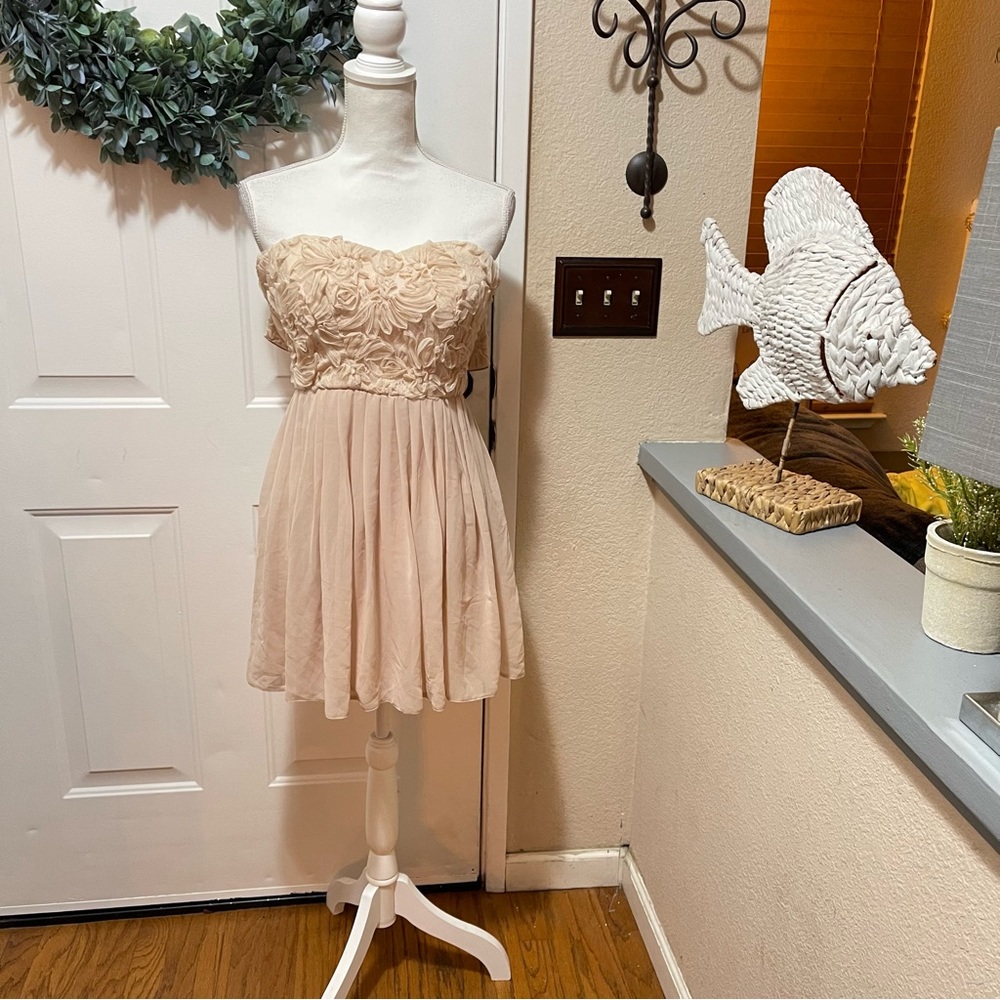 Elise Ryan Beautiful Cotton Fit n Flare Floral Detail MIDI Dress